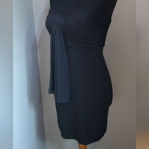 BCBG Strapless Mini Dress Little Black Mini Dress Zip Up